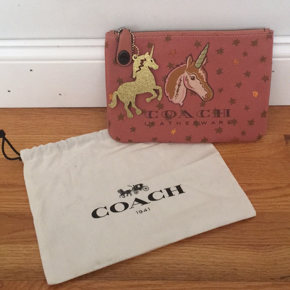 COACH Unicorn Turnlock Pouch 26